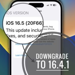 downgrade iOS 16.5 to 16.4.1
