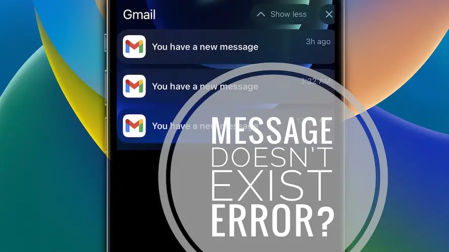 you have a new message gmail notification error