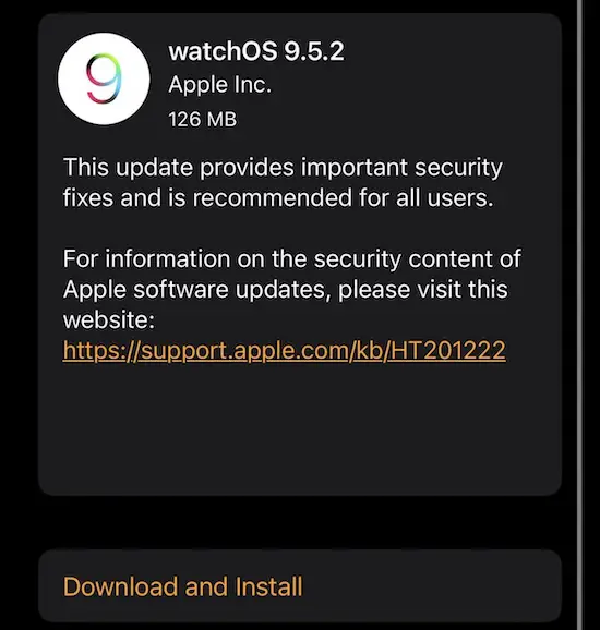 watchos 9.5.2 download