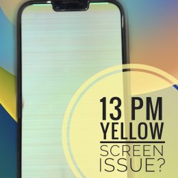 iphone 13 pro max yellow screen of death