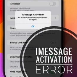 iMessage activation an error occurred ios 17