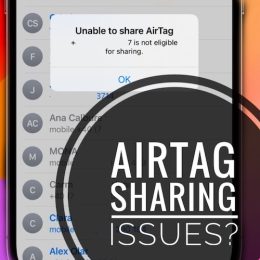 unable to share AirTag ios 17 error