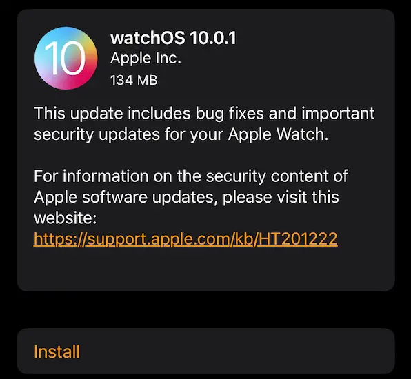 watchos 10.0.1 download
