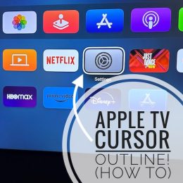 Apple TV cursor outline