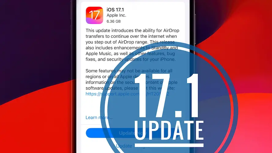 ios 17.1 update