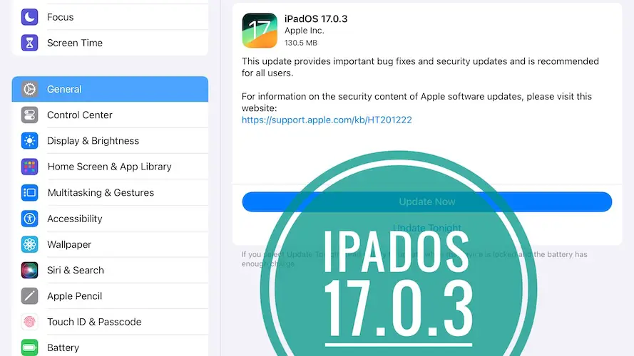 ipados 17.0.3 update