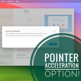 pointer acceleration on mac
