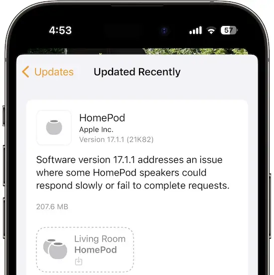 HomePod 17.1.1 release notes