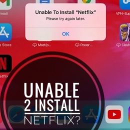 unable to install netflix on ipad